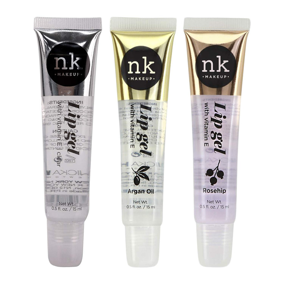 Paquete de 3 unidades. NICKA K New York Gel de labios con vitamina E