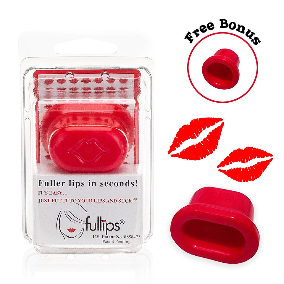 Fullips Lip Plumping Enhancer – Ovalado (Tamaño Mediano (Plus redonda grande Bonus & regalo extra.)