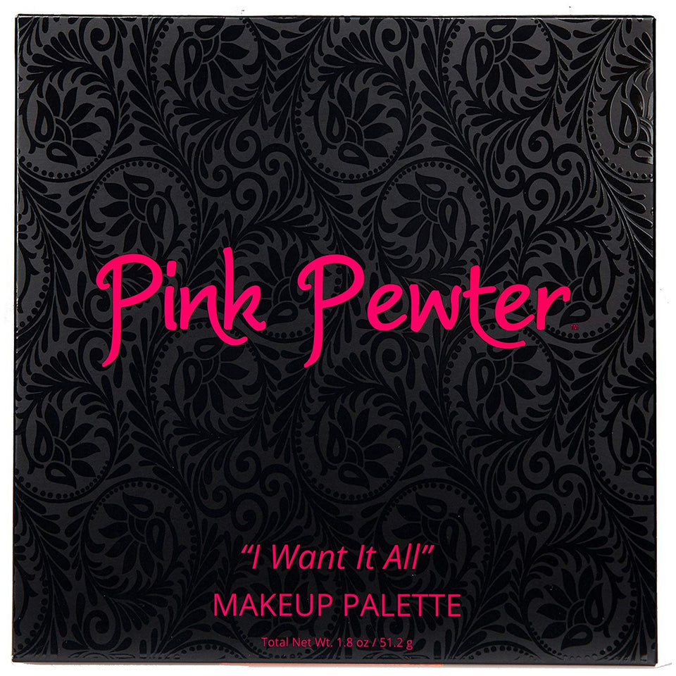 Rosa peltre cosméticos "I Want It todos intercambiables Paleta de maquillaje magnético (33 colores)