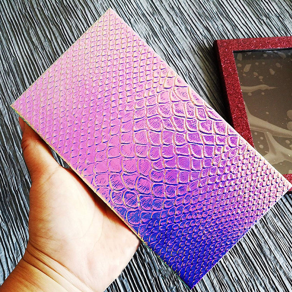 Micro Trader Caja de sombra de ojos vacía para maquillaje pequeño/grande, magnética, paleta de cosméticos, sombra de ojos, escamas de peces, bandeja de almacenamiento para bricolaje